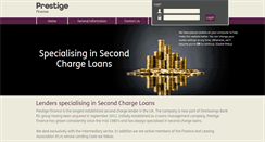 Desktop Screenshot of prestigefinance.co.uk